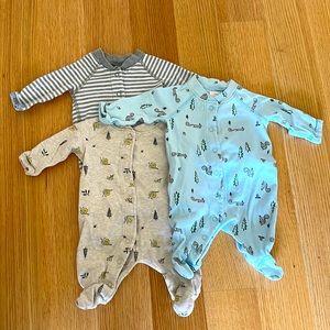 Hanna Andersson set of 3 NB pajamas, preowned